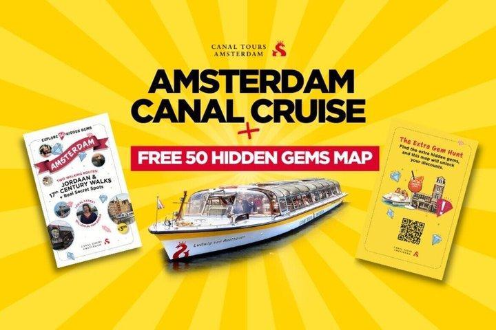 Amsterdam City Centre Cruise with Free Hidden Gems map
