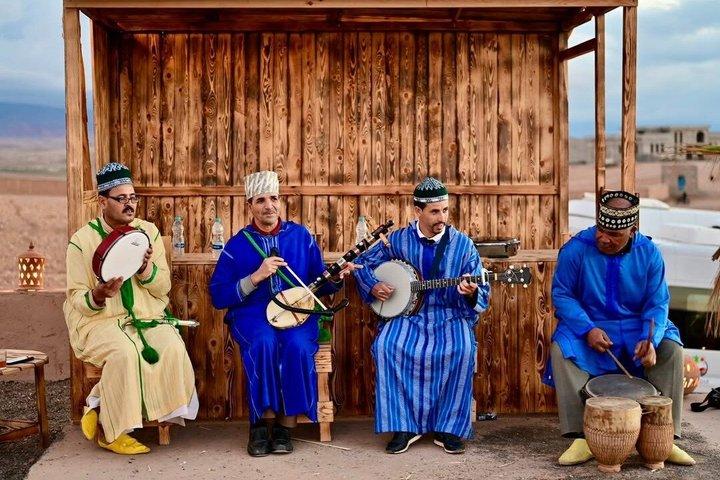 Agafay Desert Dinner with Camel Ride from Marrakech Sunset Tour