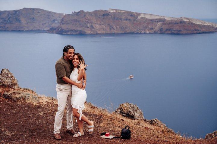 Authentic Proposal Photography Experience in Santorini & Transfer