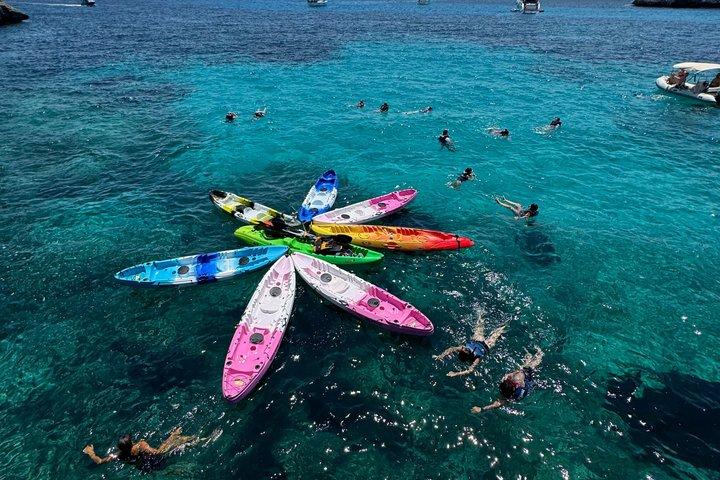 Kayaking and snorkeling in the Mondragó Natural Park in Mallorca