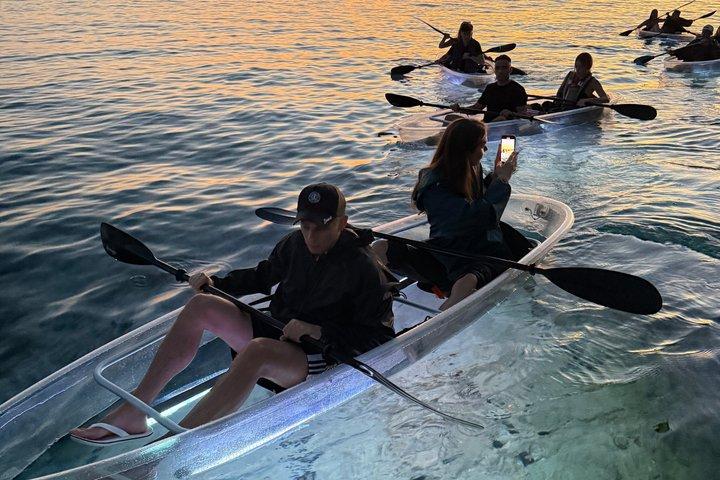 Transparent Kayak Sunset to Dusk Glow Experience from Pula