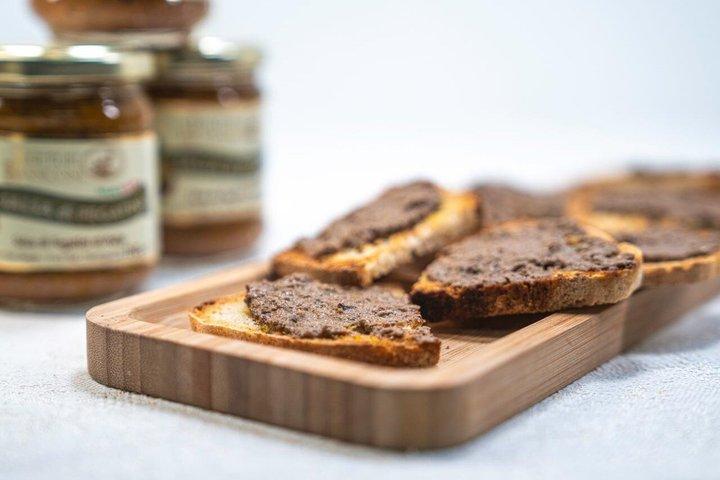 tasting of artisan products with truffles