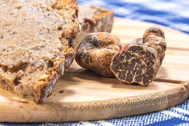 tasting of artisan products with truffles