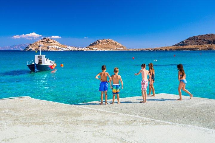 Deluxe Cruise-Friendly Mykonos Beach Bliss & Charming Town Stroll