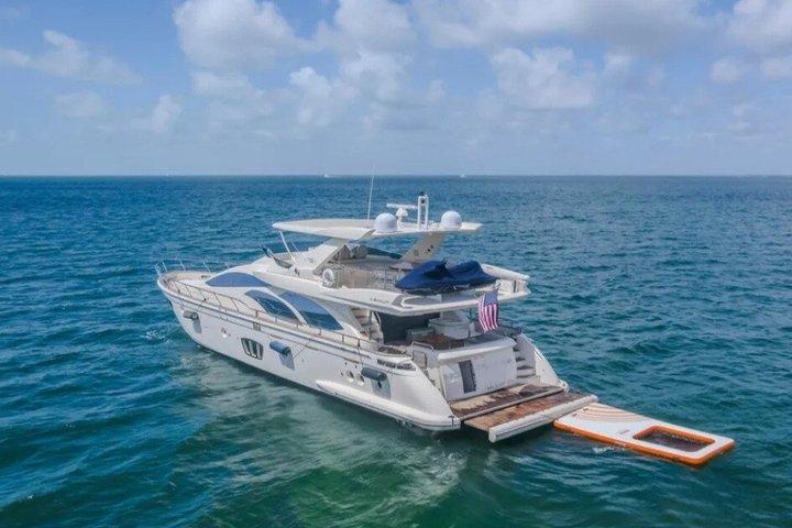Luxury Yacht in Miami with Jet Skis