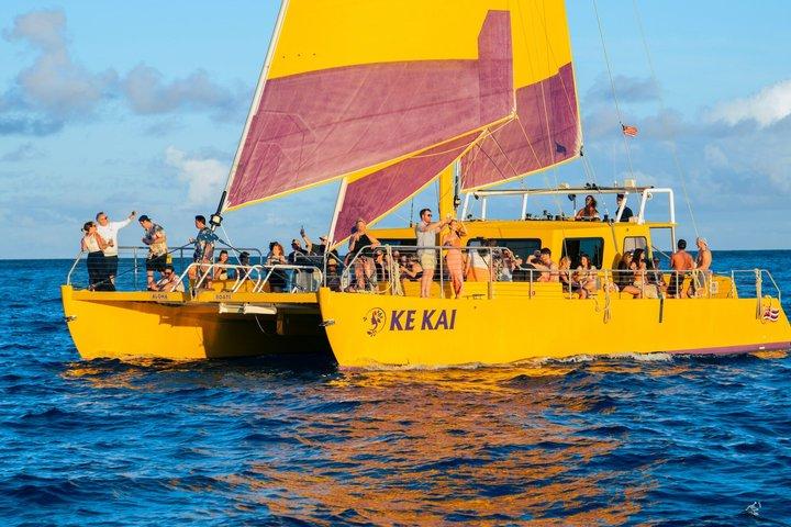 Waikiki Beach Sunset Sail on Ke Kai Catamaran