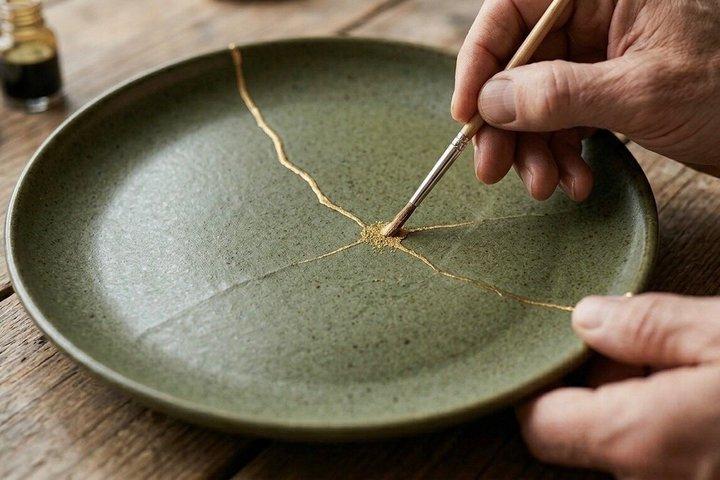 Kyoto Traditional Kintsugi Repair Experience in Central Kyoto