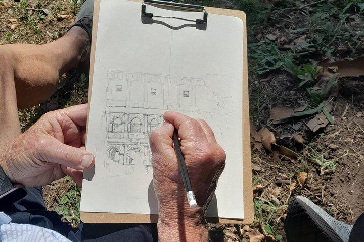 See the Colosseum Differently: Relax and Sketch