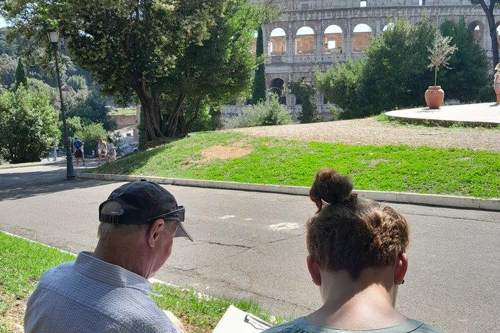 See the Colosseum Differently: Relax and Sketch