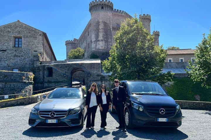 Bracciano Lake Experience by Private Mercedes Vehicles