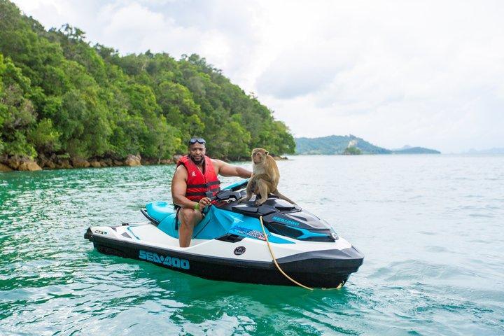 Phuket Jet Ski Adventure and Island Hopping with Transfers