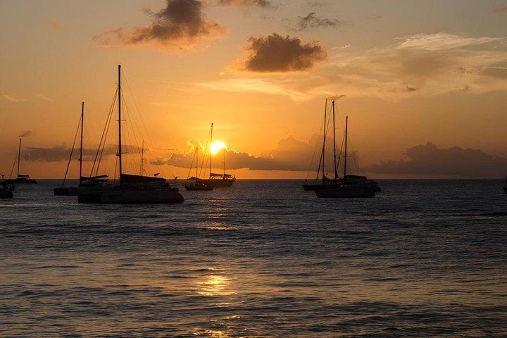 Private Piton Sunset Cruise to Sugar Beach with Snorkeling