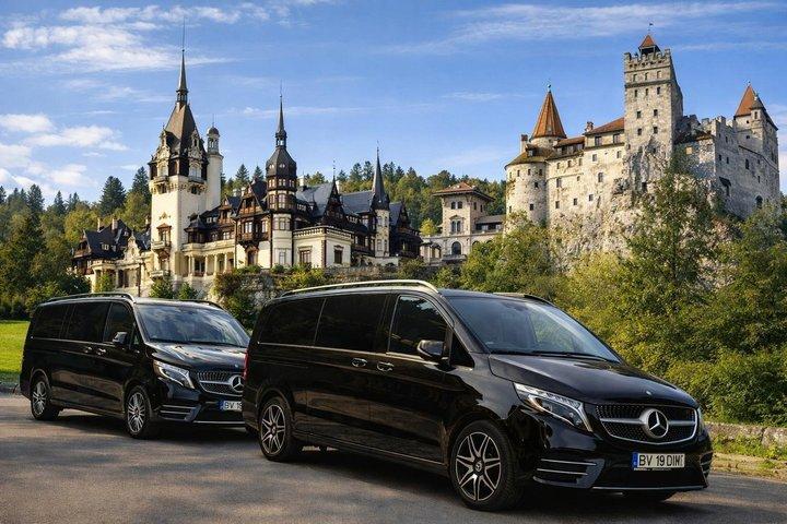 3-Castle: Peles,Bran,Rasnov,Sinaia Monastery from Brasov w pickup