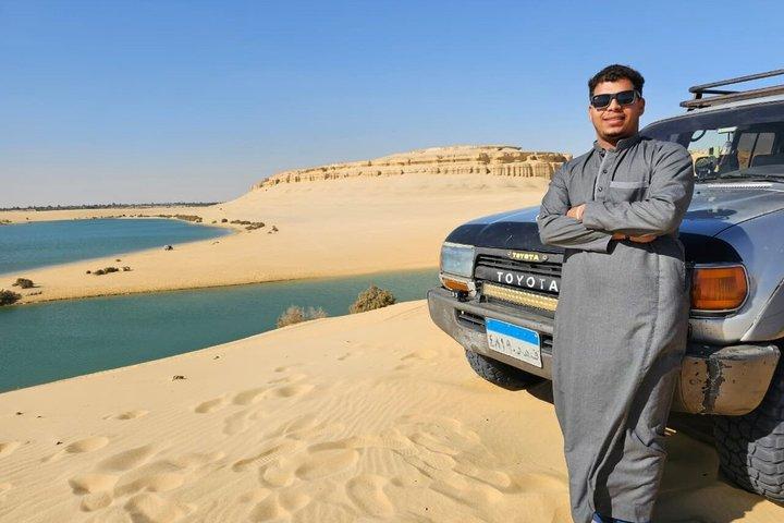 Fayoum Oasis Safari day tour Sandboarding, Breakfast, lunch& Boat