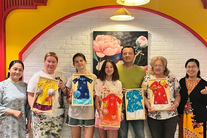 HCM city: Vietnamese traditional costume-minisize Áo dài workshop
