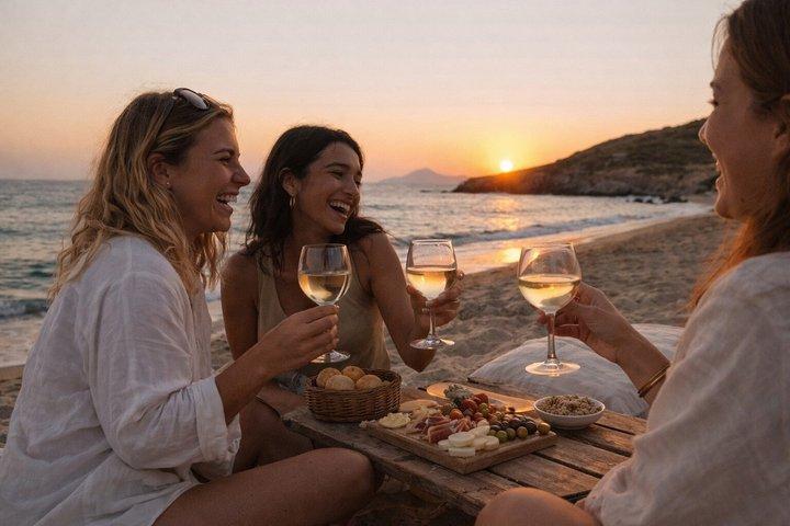 Sunset Picnic Experience in Mykonos with Wine and Views