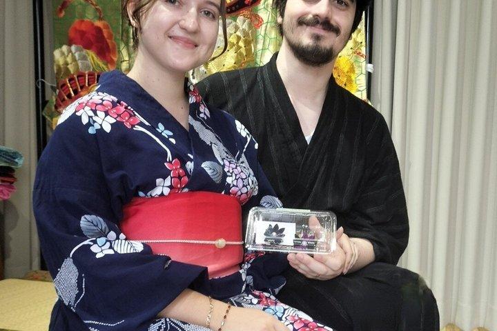 Real Kimono experience and Tsumami Kanzashi Workshop