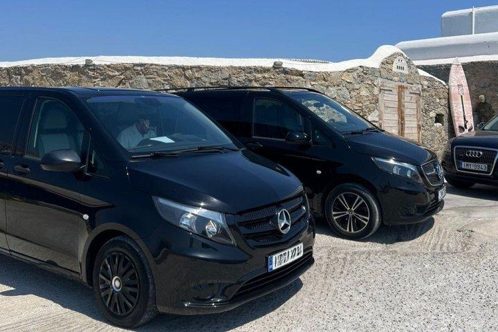 Mykonos One-Way Transfers: Price Per Van (Up to 8 Persons)