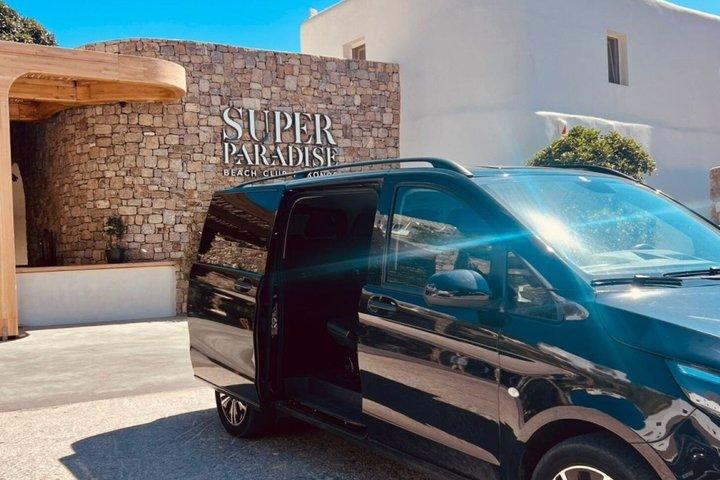 Mykonos One-Way Transfers: Price Per Van (Up to 8 Persons)