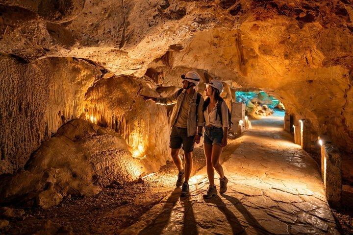 Historic Caves Guided Tour with Transfers from Falmouth Port