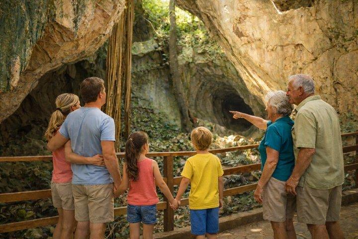 Historic Caves Guided Tour with Transfers from Falmouth Port