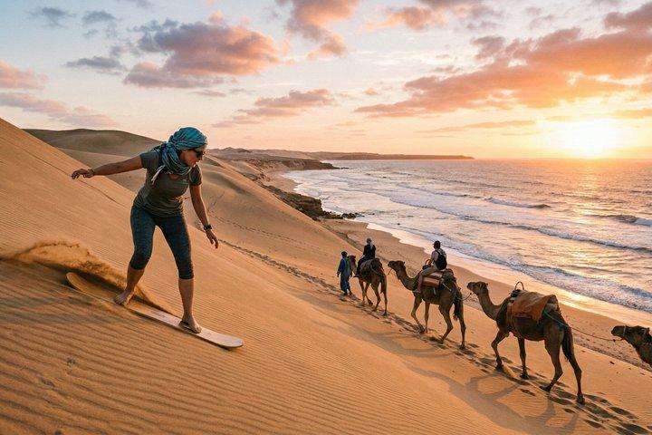 Agadir 2-in-1 Desert Tour: Camel Ride & Sandboarding