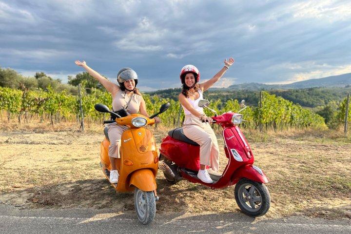Small Group Vespa Tour Medieval Villages Lunch Wine Tasting &More