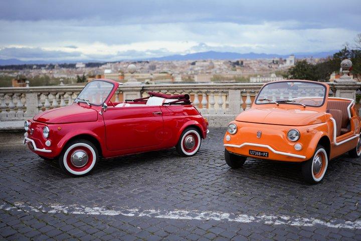 Cabriolet Vintage Fiat 500 City tour with Photoshoot