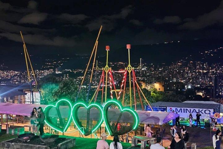 Medellín Skyline View + Drone & Salsa/Bachata Private Night Tour