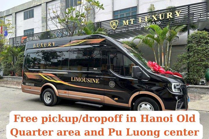 Hanoi to Pu Luong Luxury Limousine Transfer with Hotel Pickup