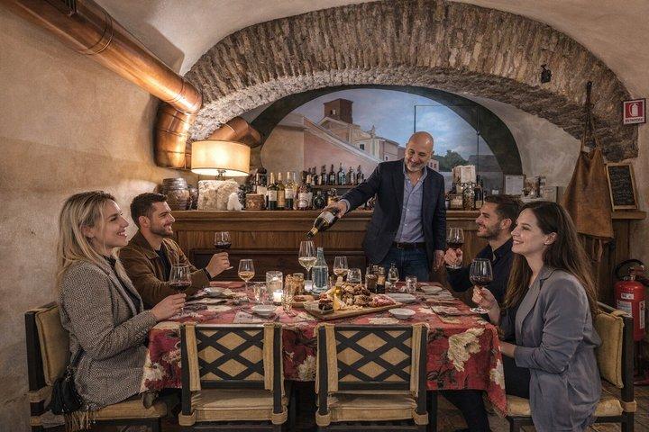 Private Rome Golf Cart VIP Tour Food Tasting + 5 Wines & Pickup