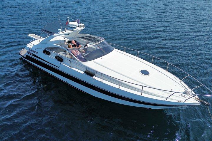 Saint Tropez Half Day Private Yacht Charter on our Pershing 45