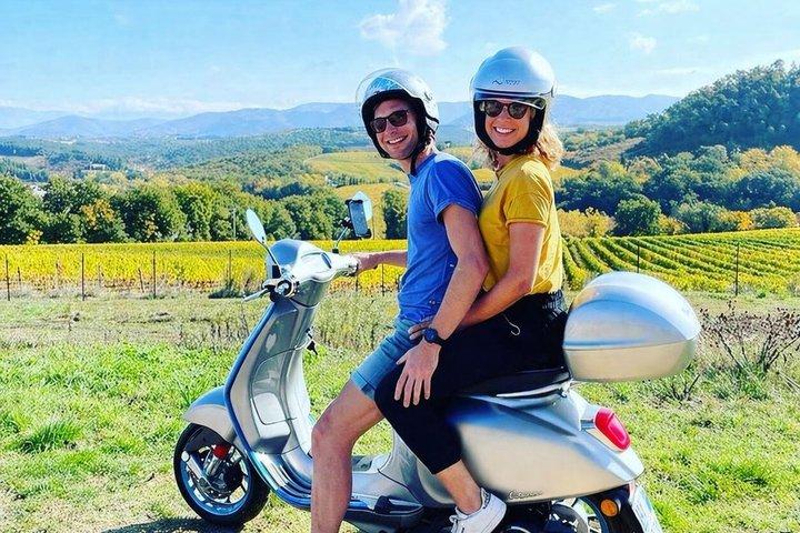 Around Florence Hills: App‑Guided e‑Vespa Tour + Wine & Food
