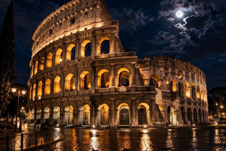 Rome Colosseum All Access Underground Night Tour with Arena