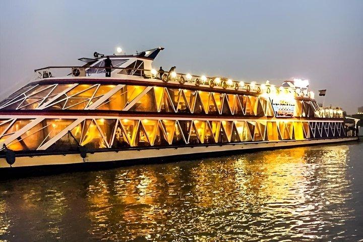 Luxury Nile Crystal Dinner Cruise in Cairo VIP Night Experience