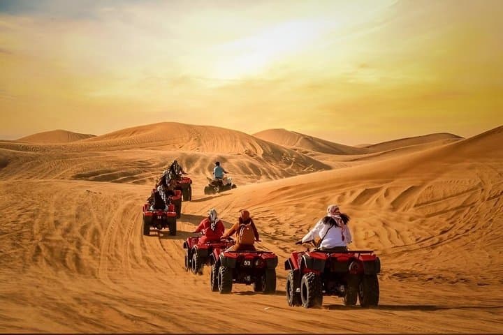 Agadir Desert: Dinner Show with Quad Bike and Sunset Camel Ride