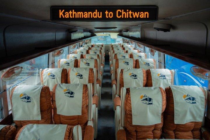 Kathmandu to Chitwan Tourist Bus Luxury Sofa Seater