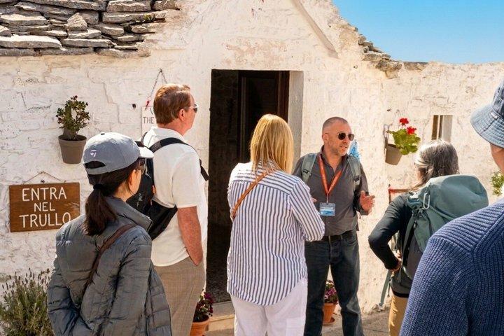From Ostuni : Alberobello, Locorot, Ostuni, guided tour & Brunch