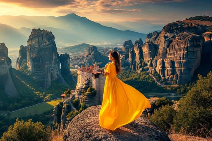 Athens: 2-Day Meteora Monasteries & Cave Guided Tours + Hotel