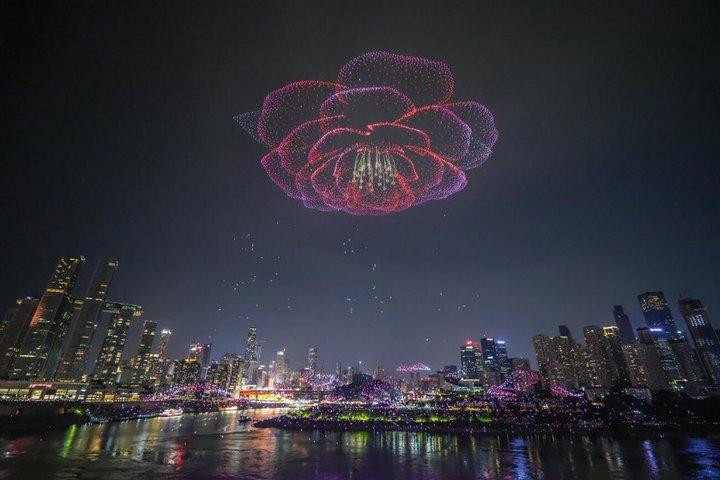 Chongqing Night Walking Tour and Two Rivers Night Cruise Eng Esp