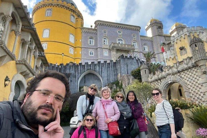 Sintra, Pena, Regaleira, Roca & Cascais Tour with Pick up