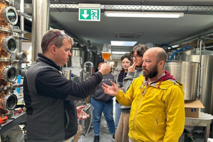 Beer Tasting Workshop at a Brussels Microbrewery