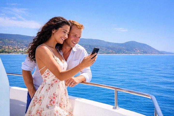Paphos: Half Day Tour Blue Lagoon with Water Slide and Snorkeling
