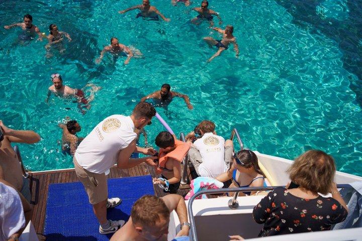 Paphos: Half Day Tour Blue Lagoon with Water Slide and Snorkeling