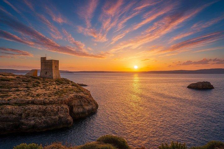 Sunset Gozo Tuk-Tuk Chauffeured Tour Including Comino Cruise