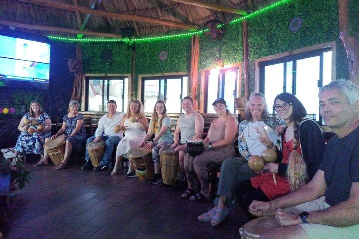 Overwater Garifuna Drum Class at The Mayan