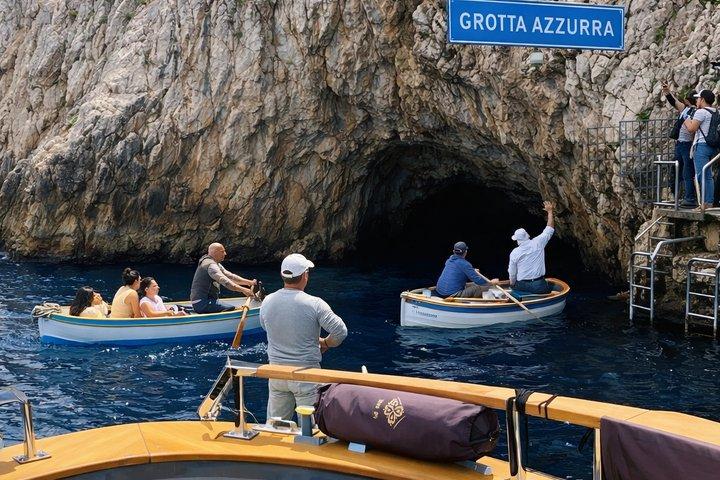 Blue Grotto and Capri Boat Tour with Aperitivo Swim and Snorkel