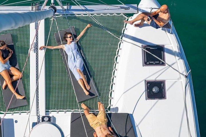 Athens Half Day Catamaran Cruise: Morning or Dinner Options