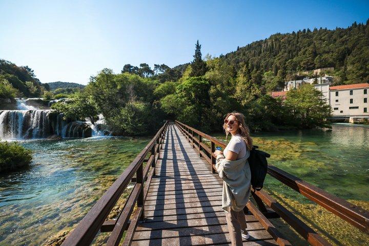 From Zadar: Krka Waterfalls Tour, Swimming & Etno Village