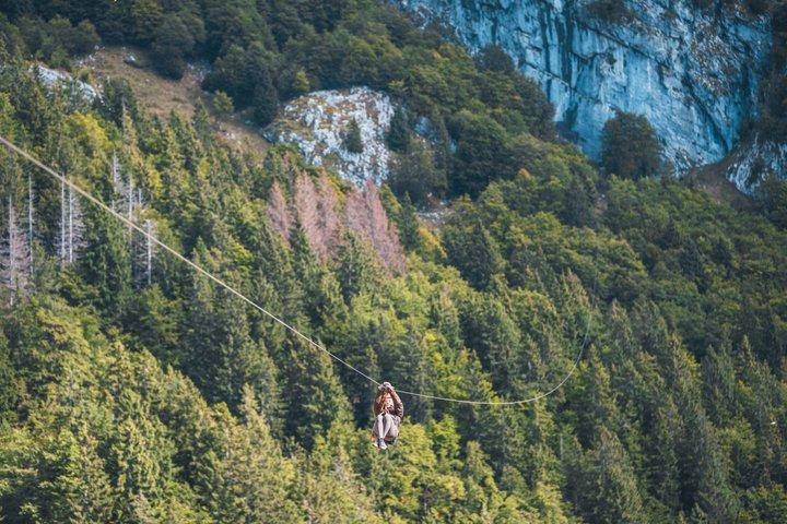 Thrilling Zipline Adventure in Bovec's Julian Alps
